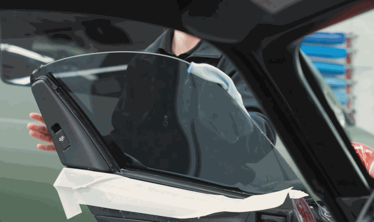 professional window tint application