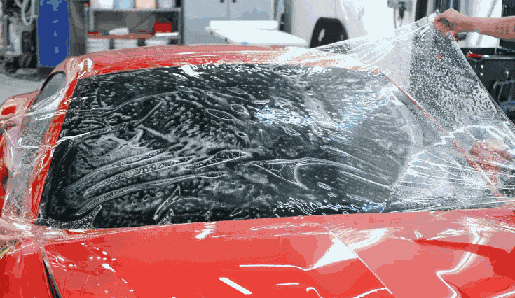 windshield protective film application