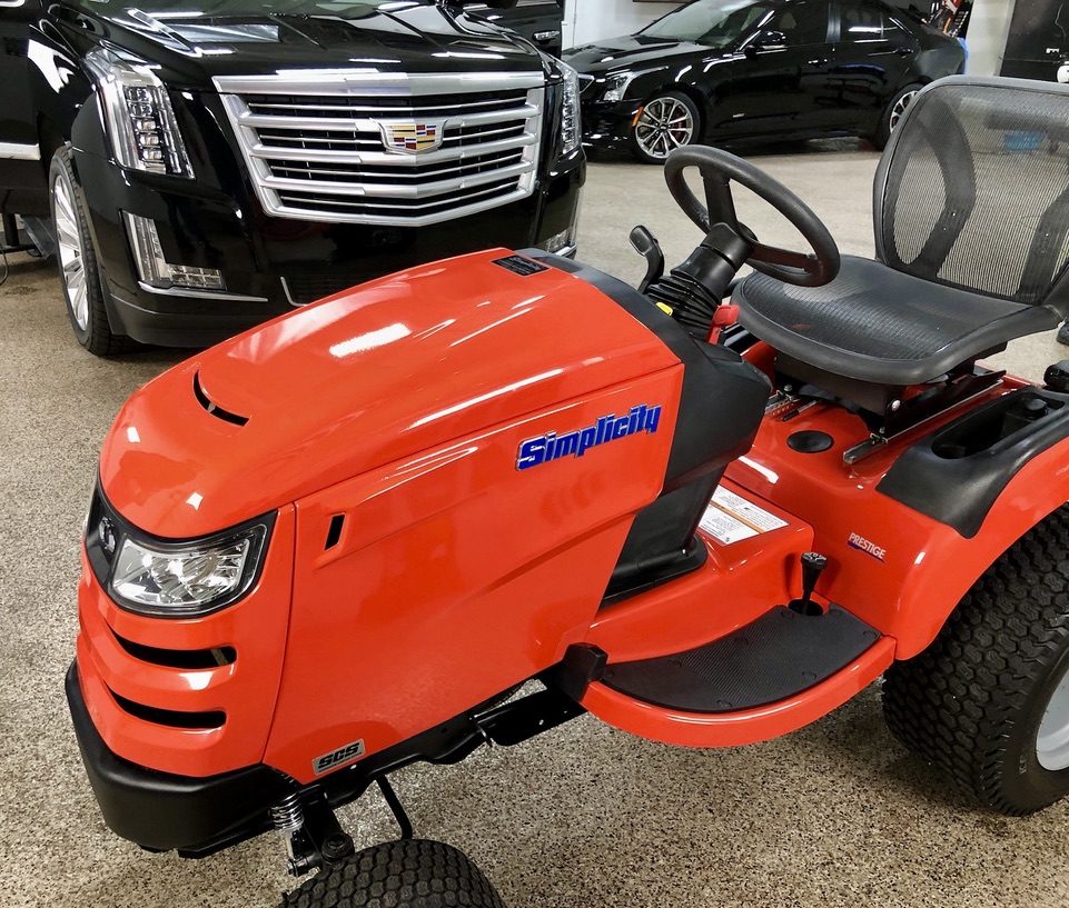 Lawn mower detailing from Carisma Customs
