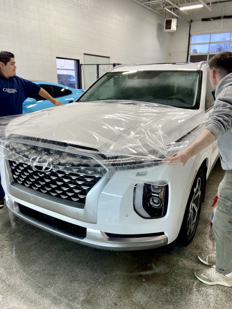 Hyundai Palisade PPF application from Carisma Customs