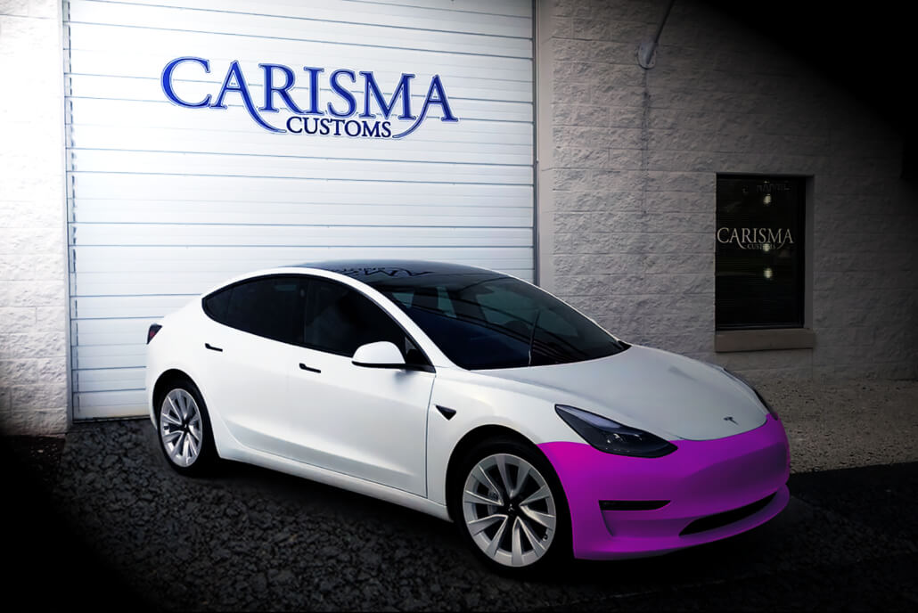 Front bumper paint protection film